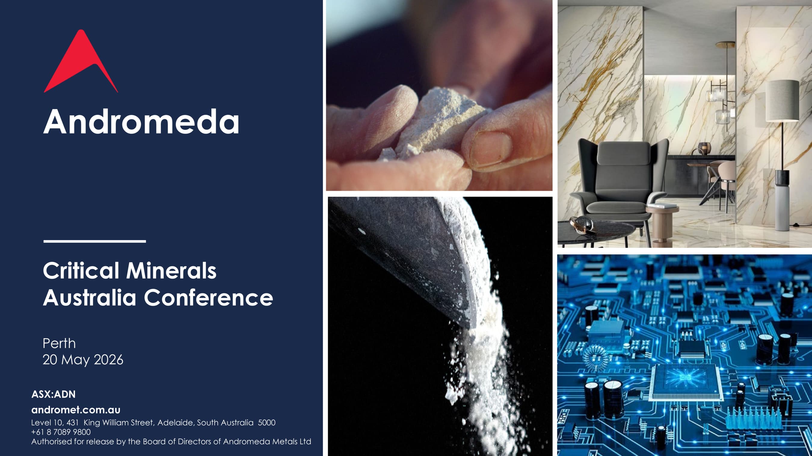 Presentation at the Critical Minerals Australia Conference